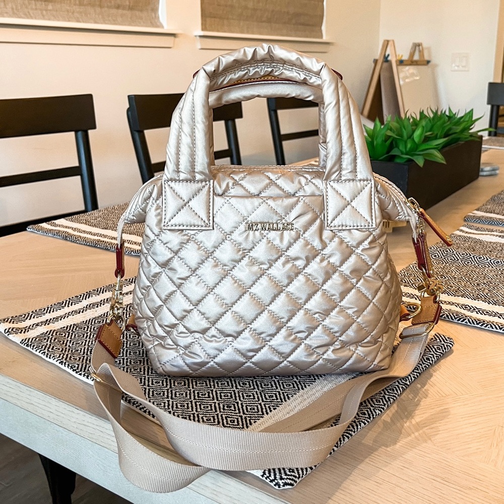 Pale Rose Gold Metallic Sutton Deluxe (retail $245)